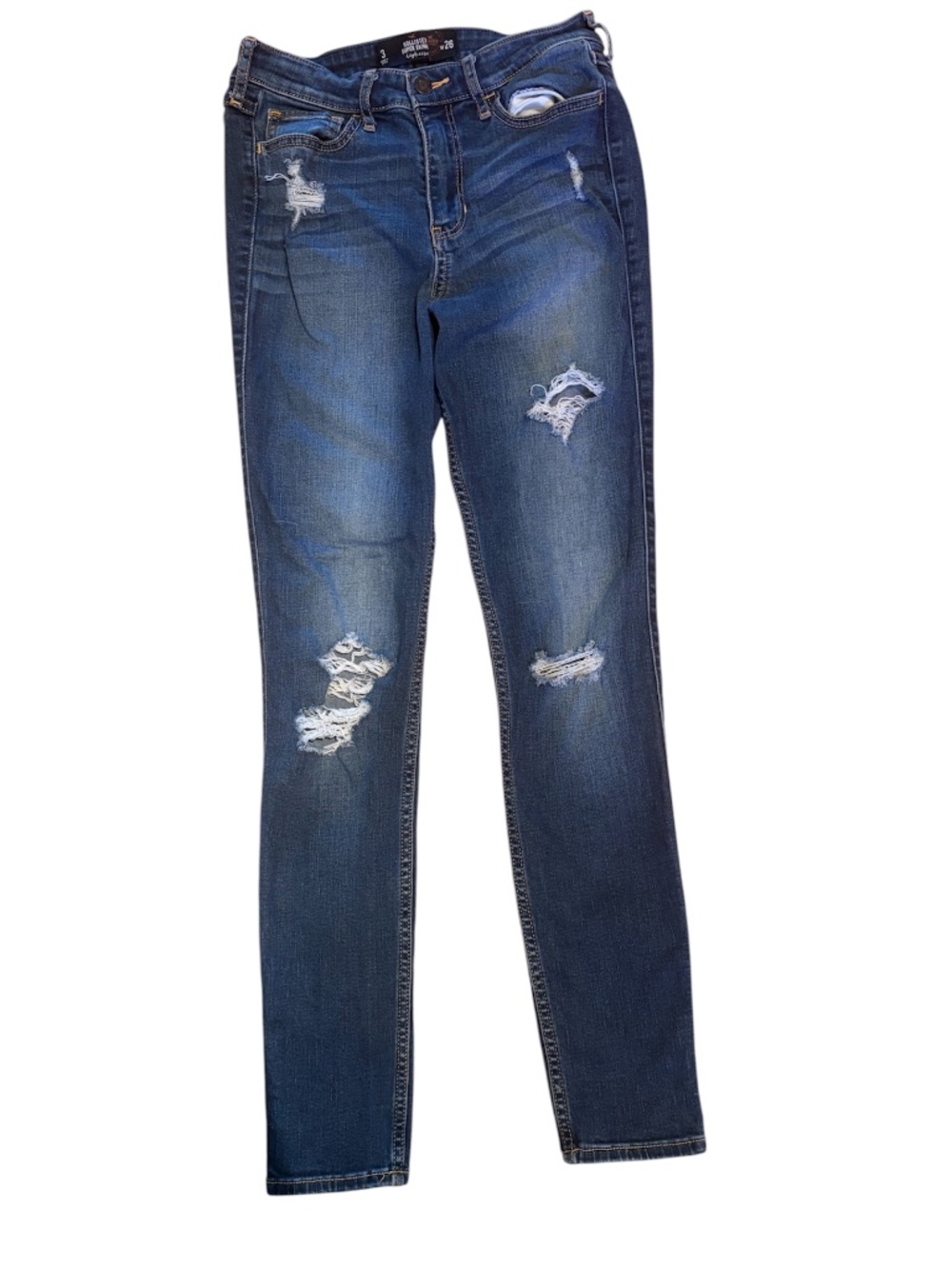 Hollister Super Skinny Highrise Distressed Jeans | Size 3